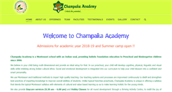 Desktop Screenshot of champakaacademy.com
