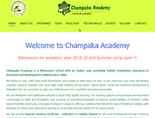 Tablet Screenshot of champakaacademy.com
